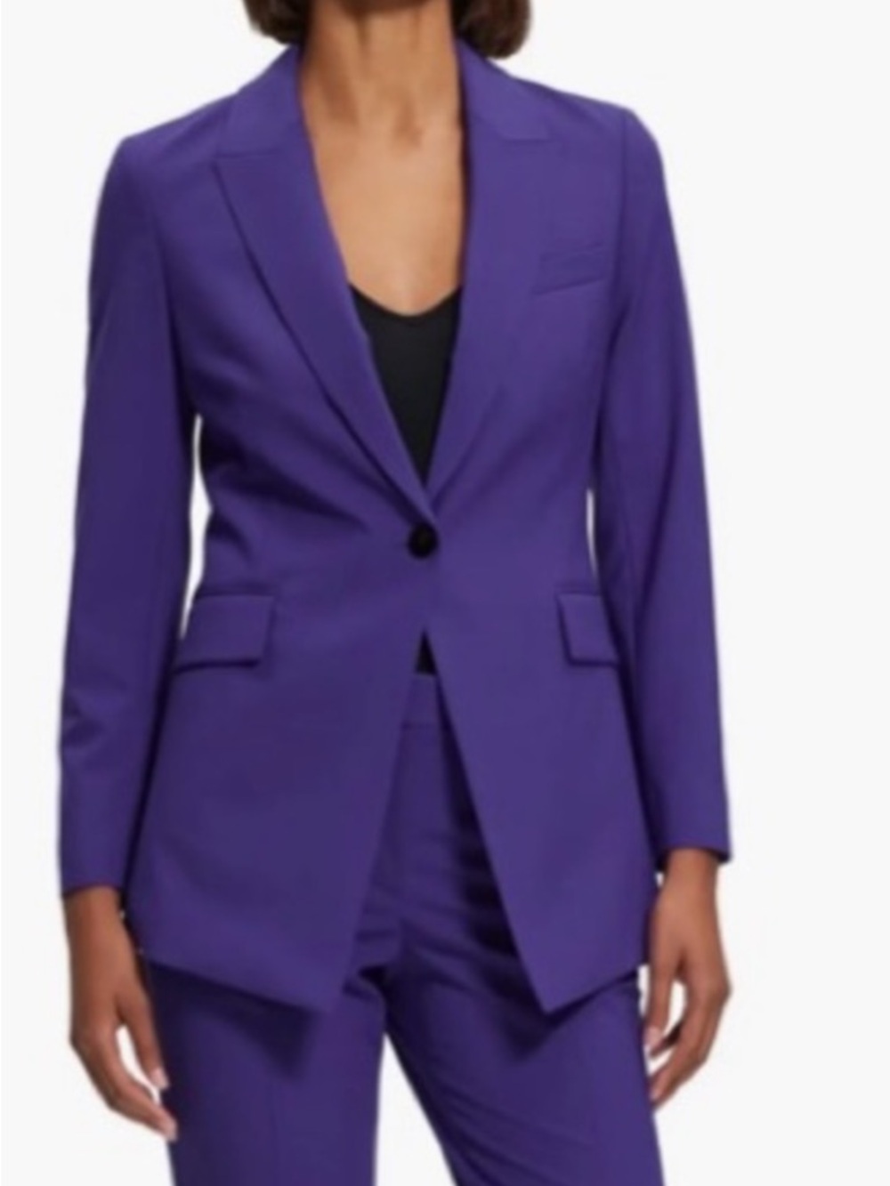 Theory Purple Tailored Blazer